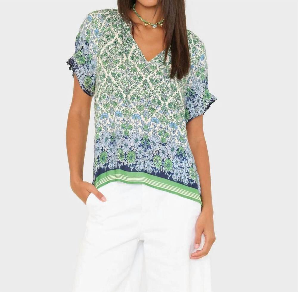 NEW XIRENA aivy short sleeve top in blue mint